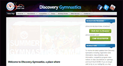 Desktop Screenshot of discoverygymnastics.ca